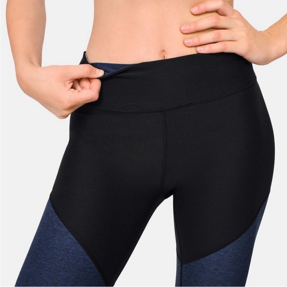 Outdoor Voices Blue & Grey Heather Color Block Athletic Work Out Leggings Sz XS - Picture 7 of 11